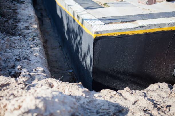 Residential Exterior Waterproofing installation at a Douglas, MI home by SJ Waterproofing Pros