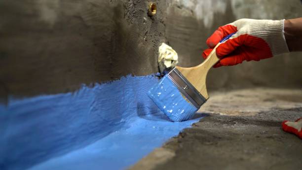 Commercial Exterior Waterproofing project at a Douglas, MI business property by SJ Waterproofing Pros